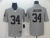 Nike Raiders 34 Bo Jackson Gray Inverted Legend Limited Jersey,baseball caps,new era cap wholesale,wholesale hats